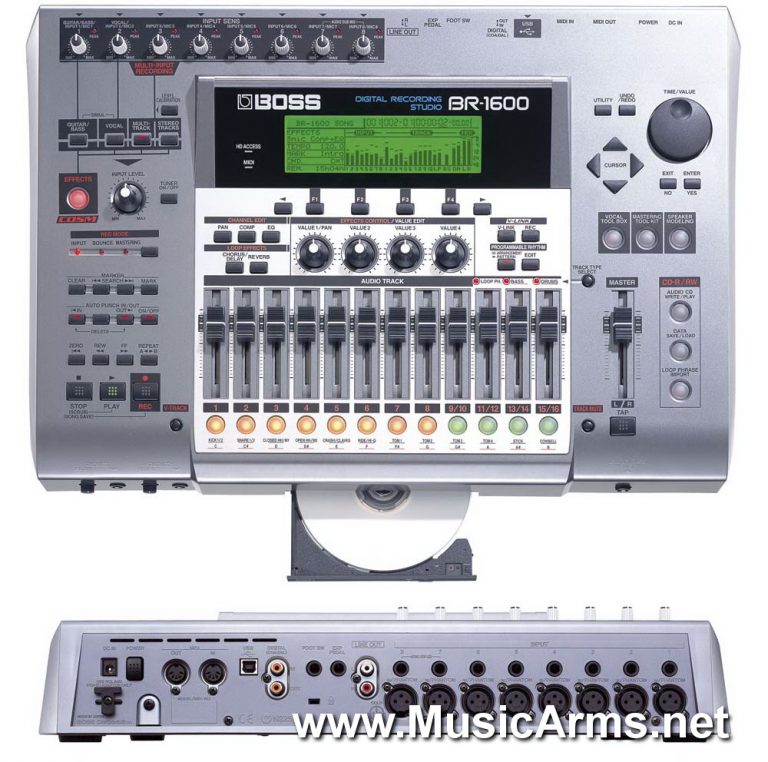 Boss BR-1600CD Digital Recorder | Music Arms ศูนย์รวมเครื่องดนตรี  ตั้งแต่เริ่มต้น ถึงมืออาชีพ | Music Arms