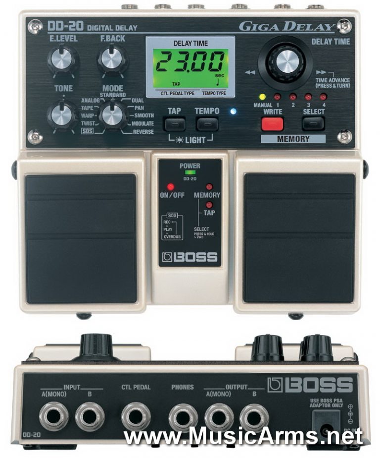 Boss DD-20 Giga Delay เอฟเฟคกีตาร์ | Music Arms ศูนย์รวม