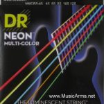 DR NMCB5-45 Neon Hi-Def Multi-Color K3 Coated Bass String ลดราคาพิเศษ