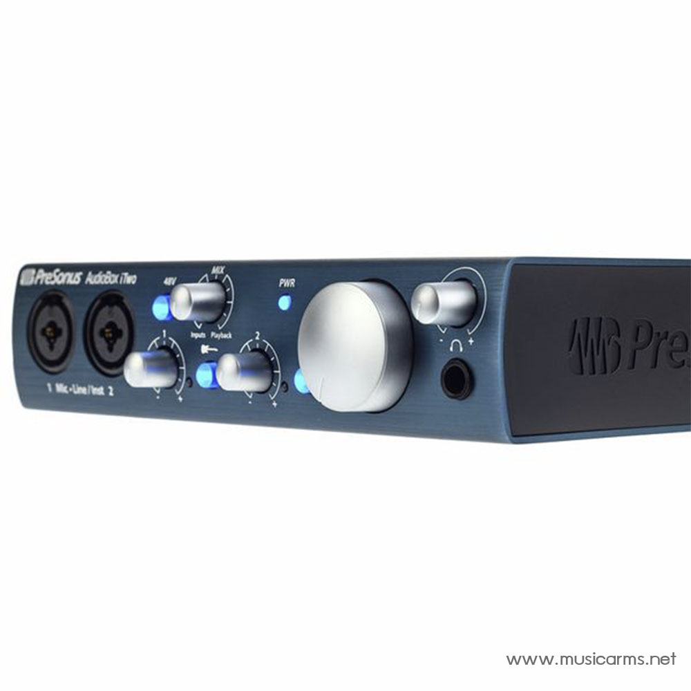 PreSonus AudioBox iTwo ออดิโอ อินเตอร์เฟส Music Arms ศูนย์รวมเครื่องดนตรี  ตั้งแต่เริ่มต้น ถึงมืออาชีพ Music Arms