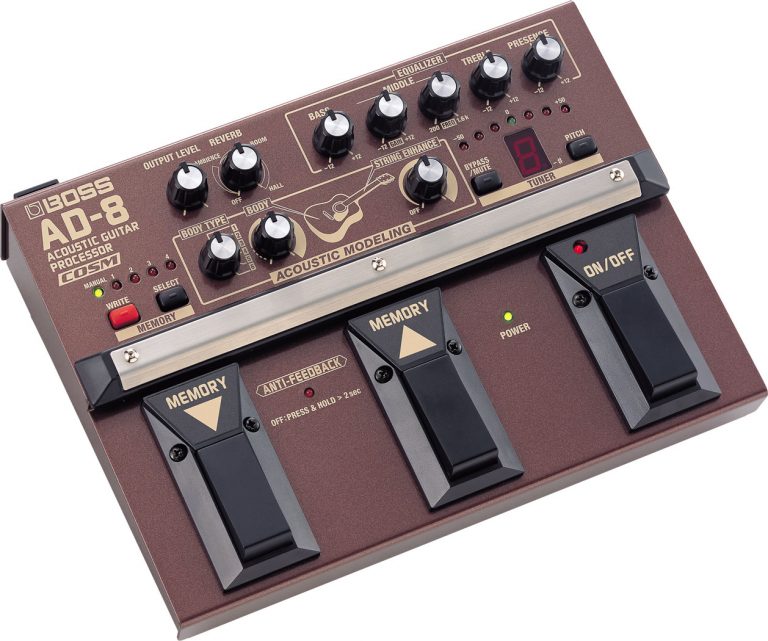 Boss AD-8 Acoustic Guitar Processor Pedal มัลติเอฟเฟค ขายราคาพิเศษ