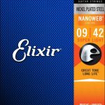 สายกีต้าร์ไฟฟ้า Elixer Nanoweb 12002 เบอร์ 9-42 ลดราคาพิเศษ