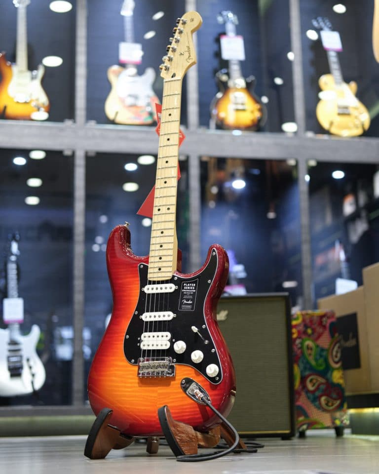 Showcase Fender Player Stratocaster Plus Top กีตาร์ไฟฟ้า