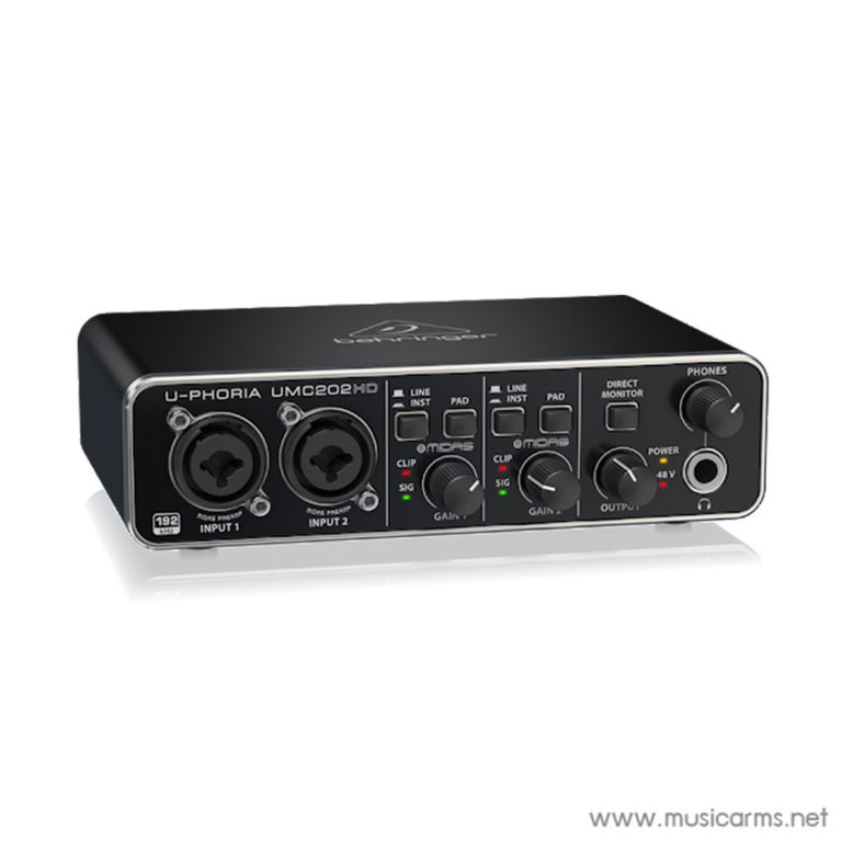 Behringer U-Phoria UMC204HD Audio Interface, Music Arms  ศูนย์รวมเครื่องดนตรี ตั้งแต่เริ่มต้น ถึงมืออาชีพ