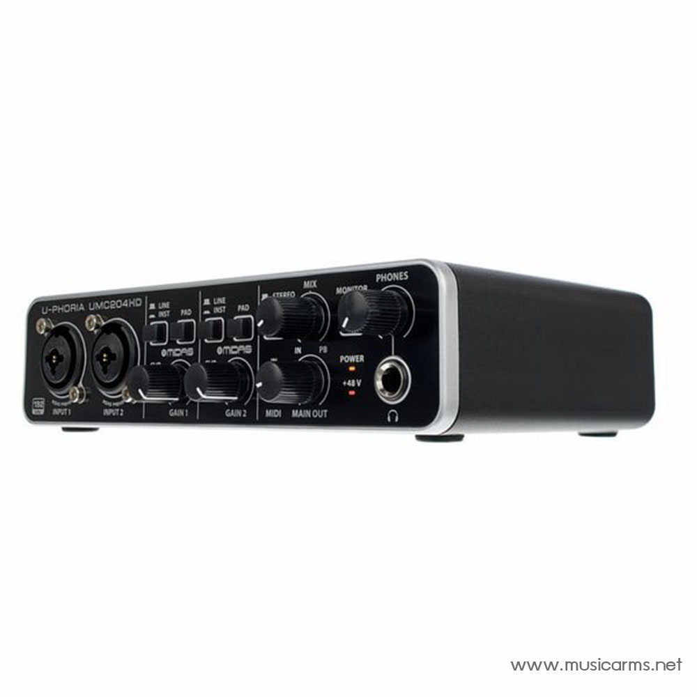 Behringer U-Phoria UMC204HD Audio Interface, Music Arms  ศูนย์รวมเครื่องดนตรี ตั้งแต่เริ่มต้น ถึงมืออาชีพ