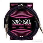 Ernie Ball 10 Feet Straight Angle Braided Instrument Cables Purple Black ขายราคาพิเศษ