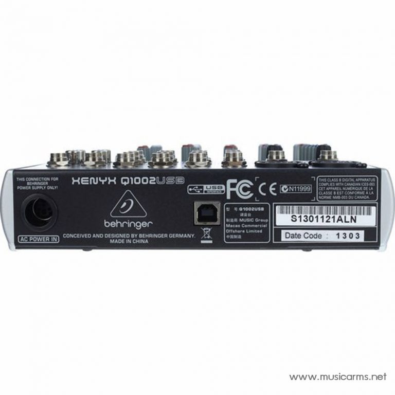 Behringer Xenyx Q1002USB ด้านหลัง ขายราคาพิเศษ