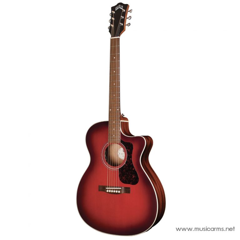 Guild OM-240CE Oxblood Burst ด้านข้าง ขายราคาพิเศษ