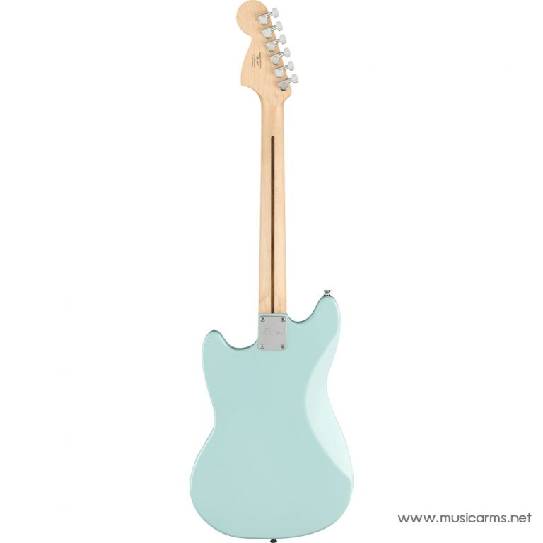 Squier FSR Bullet Mustang HH With Stripes Limited Edition Daphne Blue ด้านหลัง ขายราคาพิเศษ