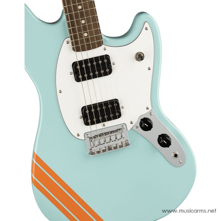 Squier FSR Bullet Mustang HH With Stripes Limited Edition Daphne Blue บอดี้ ขายราคาพิเศษ