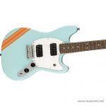 Squier FSR Bullet Mustang HH With Stripes Limited Edition Daphne Blue ปิ๊กอัพ ขายราคาพิเศษ