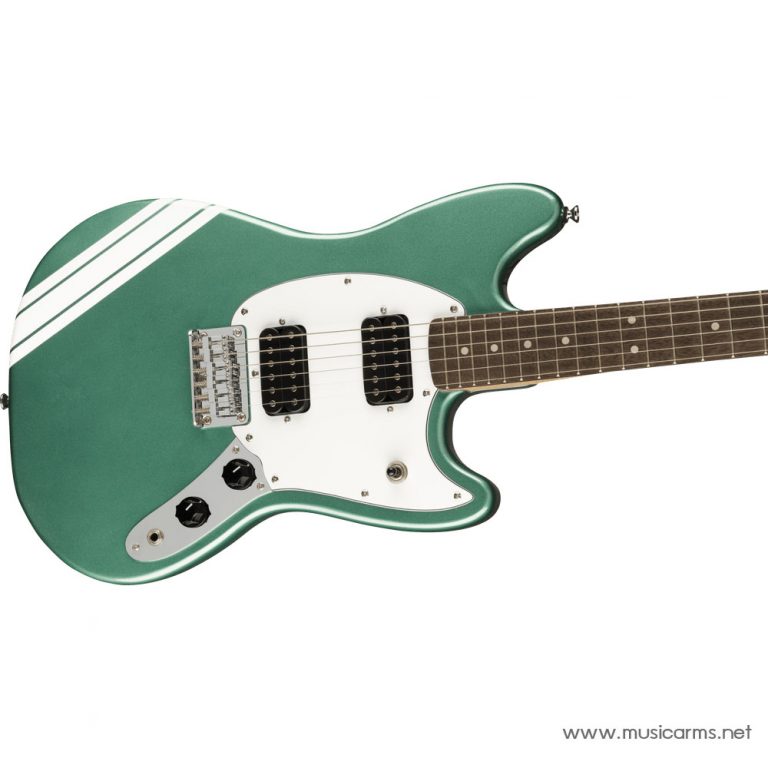 Squier FSR Bullet Mustang HH With Stripes Limited Edition Sherwood Green ปิ๊กอัพ ขายราคาพิเศษ