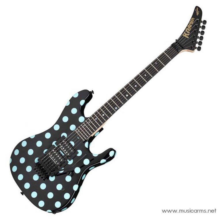 Kramer NightSwan Black with Blue Polka Dot กีตาร์ ขายราคาพิเศษ