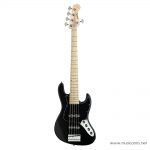 Sadowsky MetroLine 21-Fret Vintage JJ Bass, Swamp Ash Body, 5-String - Solid Black Satin ขายราคาพิเศษ