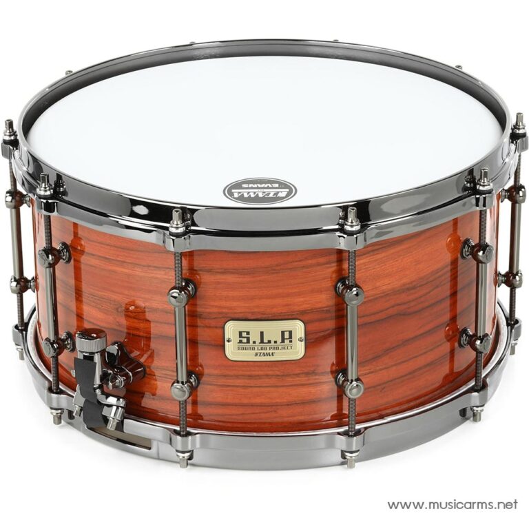 Tama SLP G-Maple Snare Drum 14x7 Gloss Tangerine Zebrawood ขายราคาพิเศษ