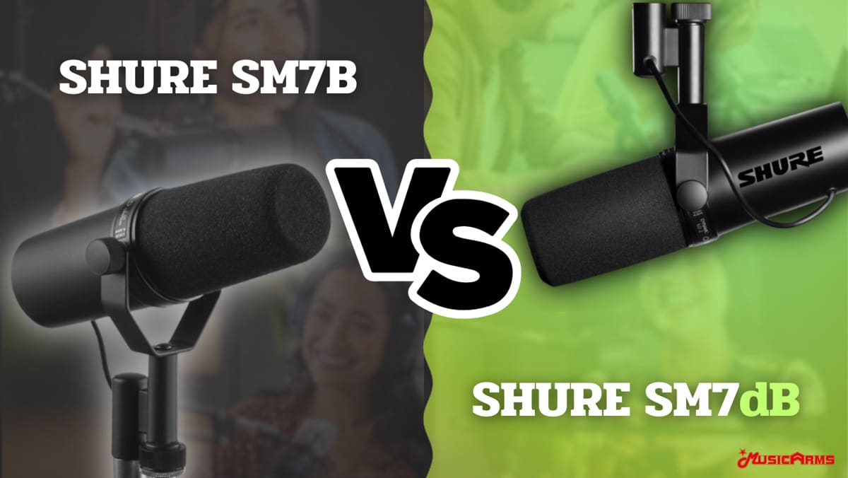 Shure SM7dB VS Shure SM7B | Music Arms ศูนย์รวมเครื่องดนตรี ตั้งแต่ ...