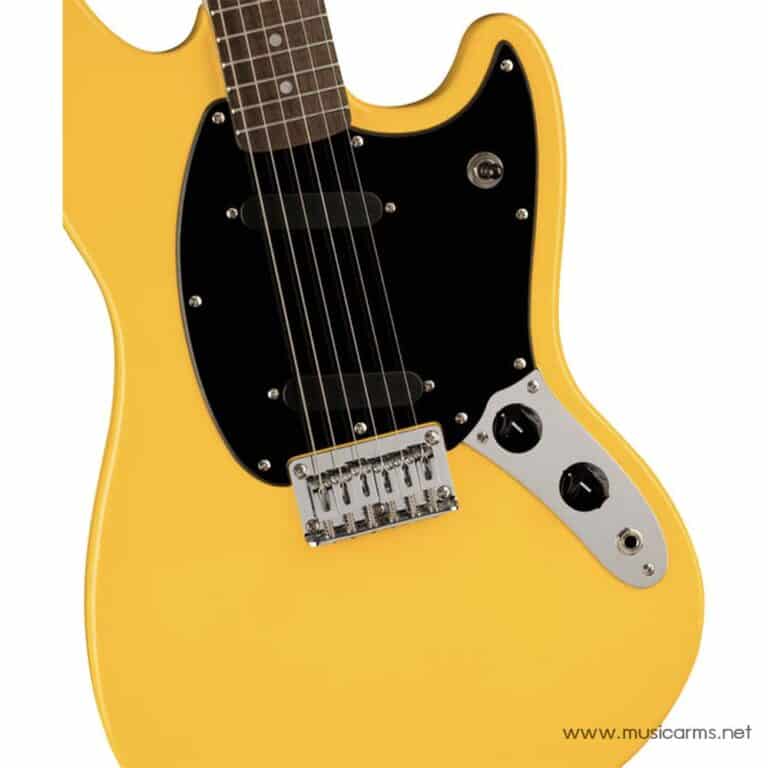 Squier FSR Sonic Mustang Graffiti Yellow Limited Edition pickup ขายราคาพิเศษ