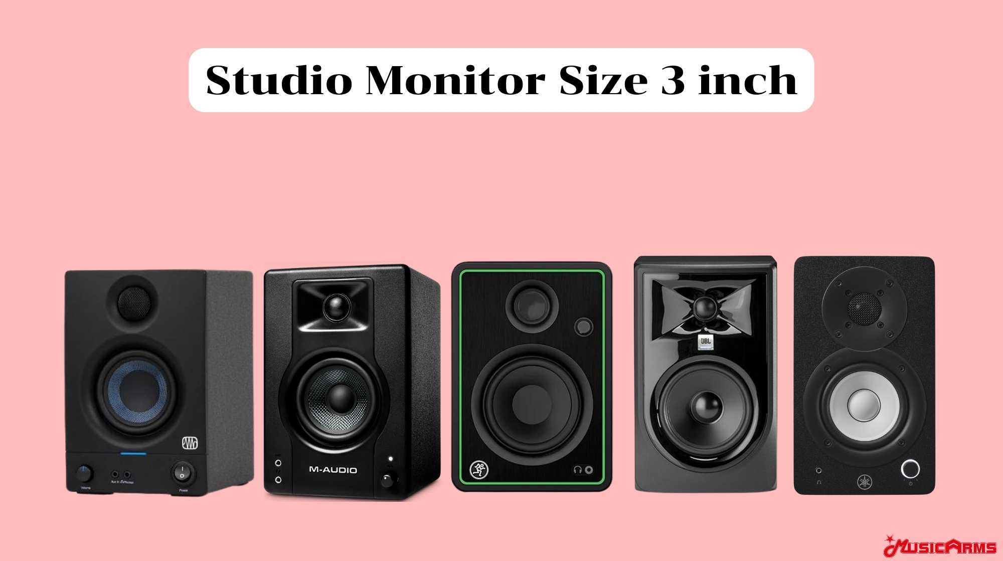 Studio Monitor Size 3 inch