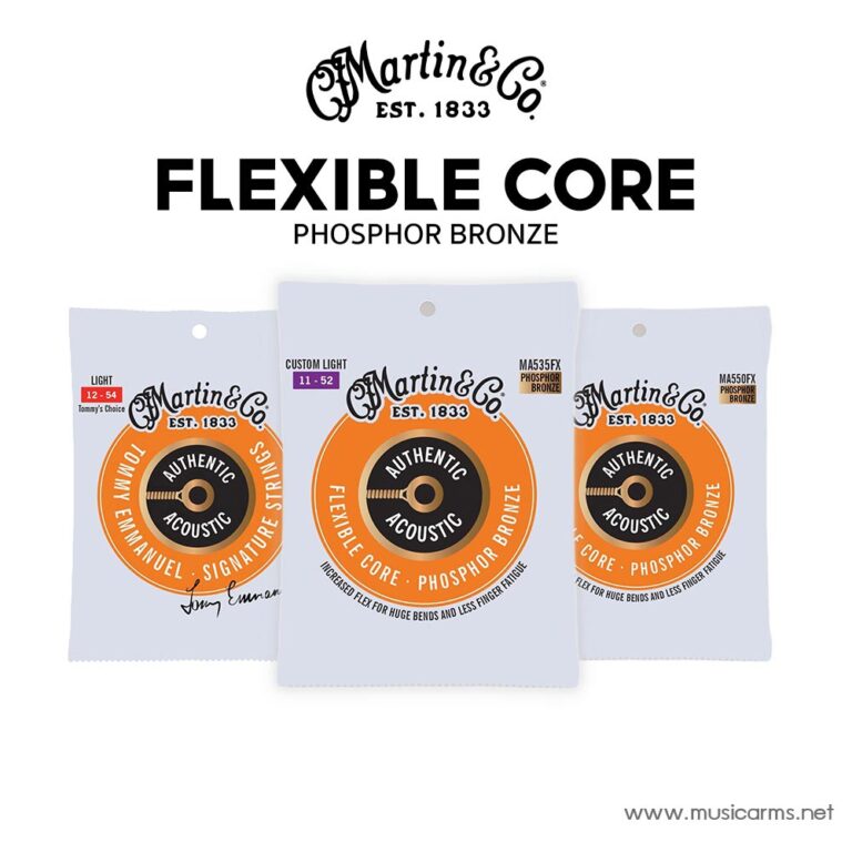 Martin Flexible Core Phosphor สายกีต้าร์โปร่ง ขายราคาพิเศษ