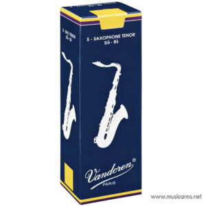 Vandoren Traditional Tenor Saxophone Reeds Box of 5 ลิ้นเทเนอร์แซกโซโฟนราคาถูกสุด