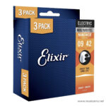 Elixir Nanoweb Coated Nickel Plated Steel 3 Pack ขายราคาพิเศษ