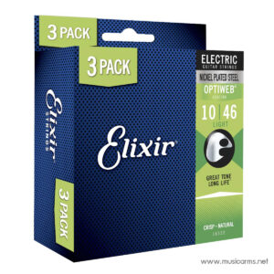 Elixir Optiweb Coated NIckel Plated Steel 3 Pack