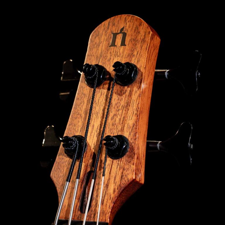 NATASHA BAMBOO SMART GUITAR BASS FRETLESS MAHOGANY เบสโปร่งไฟฟ้า ขายราคาพิเศษ