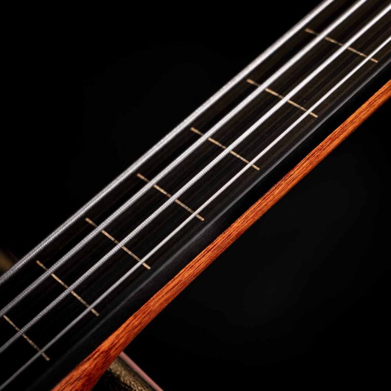 NATASHA BAMBOO SMART GUITAR BASS FRETLESS MAHOGANY เบสโปร่งไฟฟ้า ขายราคาพิเศษ