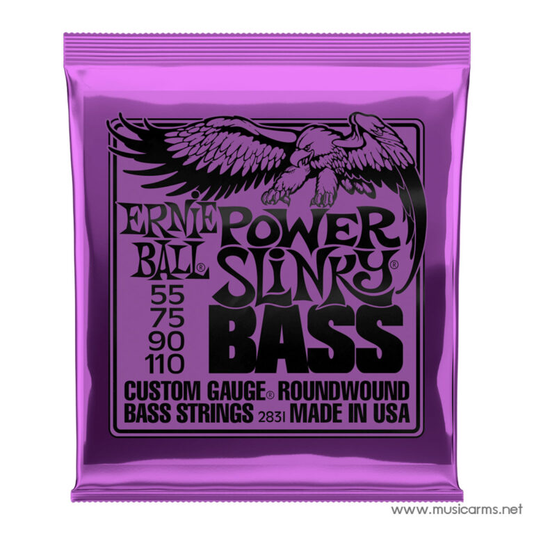 Ernie Ball Power Slinky Nickel Wound Electric Bass Strings - 55-110 Gauge ขายราคาพิเศษ